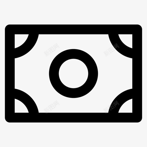美元钞票银行现金图标svg_新图网 https://ixintu.com 大纲基本2 现金 美元钞票 财务 银行