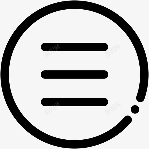 三明治菜单用户界面图标svg_新图网 https://ixintu.com 三明治 用户界面 菜单