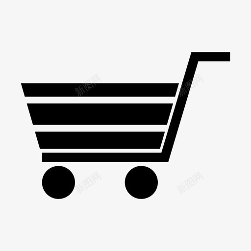 购物车购物商店图标svg_新图网 https://ixintu.com 商店 购物 购物车 贸易