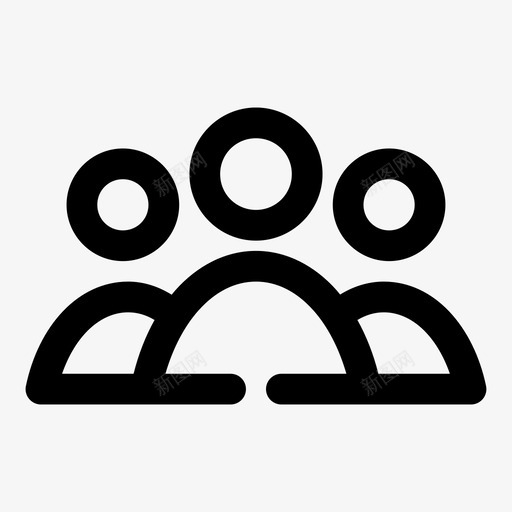 组业务人员图标svg_新图网 https://ixintu.com 业务 人员 团队 基本gapbold 用户 组