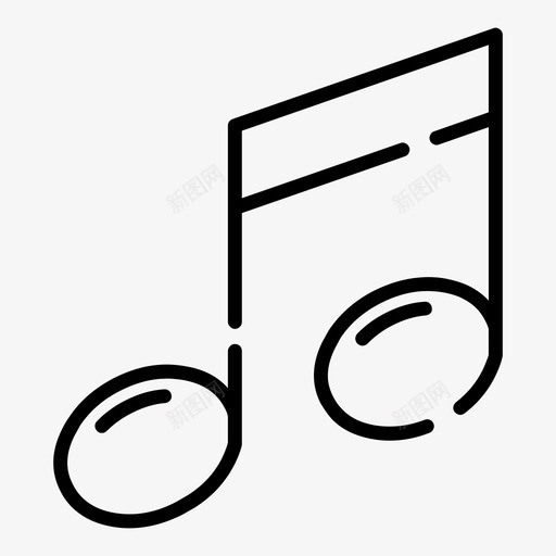音乐教育音符图标svg_新图网 https://ixintu.com 教育 教育路线 歌唱 音乐 音符 音调