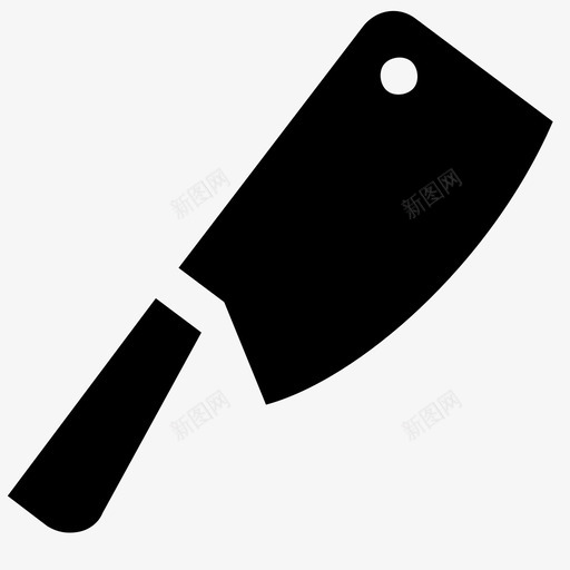 切肉刀烹饪厨房图标svg_新图网 https://ixintu.com 刀 切肉刀 厨房 厨房雕文 烹饪 肉