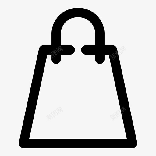 包买卖图标svg_新图网 https://ixintu.com 买 包 卖 商店 电子商务间隙加粗 购物