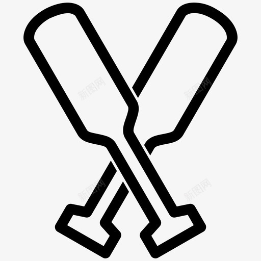 皮划艇划船运动图标svg_新图网 https://ixintu.com 划船 水 皮划艇 运动