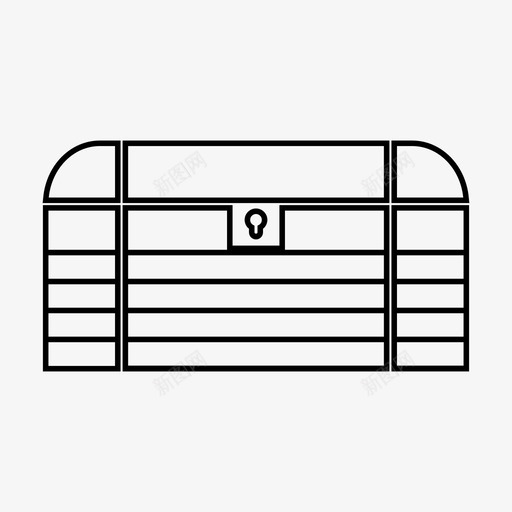 宝箱财宝保险箱图标svg_新图网 https://ixintu.com 保险箱 宝箱 财宝 财富