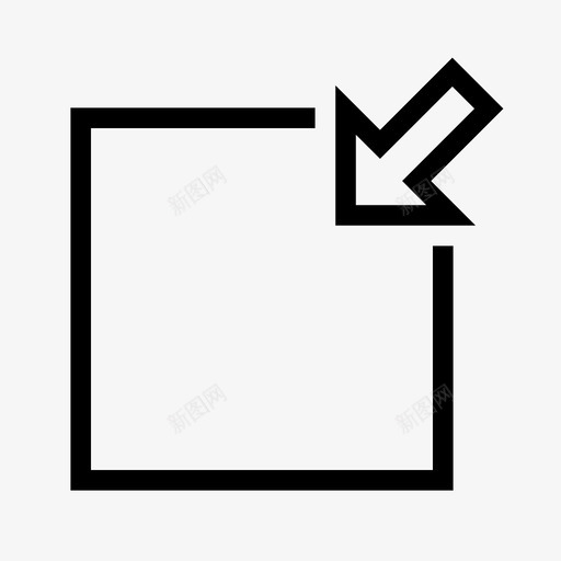 最小化崩溃收缩图标svg_新图网 https://ixintu.com 减少 崩溃 技术元素 收缩 最小化