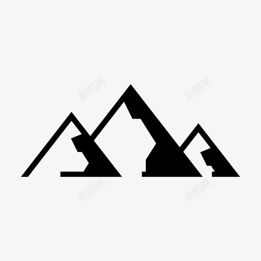 山旅行野外图标svg_新图网 https://ixintu.com 山 旅行 野外