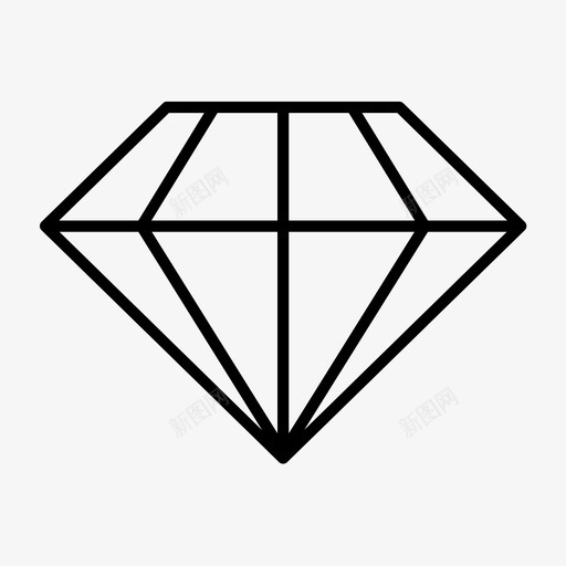 宝石钻石红宝石图标svg_新图网 https://ixintu.com 宝石 必要的薄 红宝石 钻石