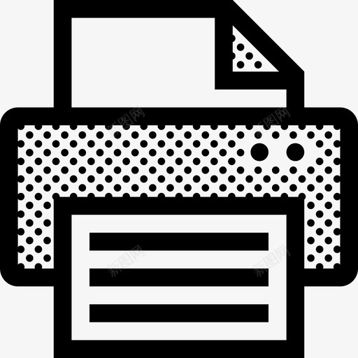 打印机设备文档图标svg_新图网 https://ixintu.com 打印 打印机 文档 杂项点 设备