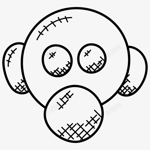 生物面具防毒面具呼吸器面具图标svg_新图网 https://ixintu.com 呼吸器面具 生物面具 科技涂鸦图标 防毒面具