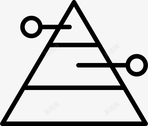 金字塔内容数据图标svg_新图网 https://ixintu.com 业务精简 内容 层次结构 报表 数据 金字塔 顺序