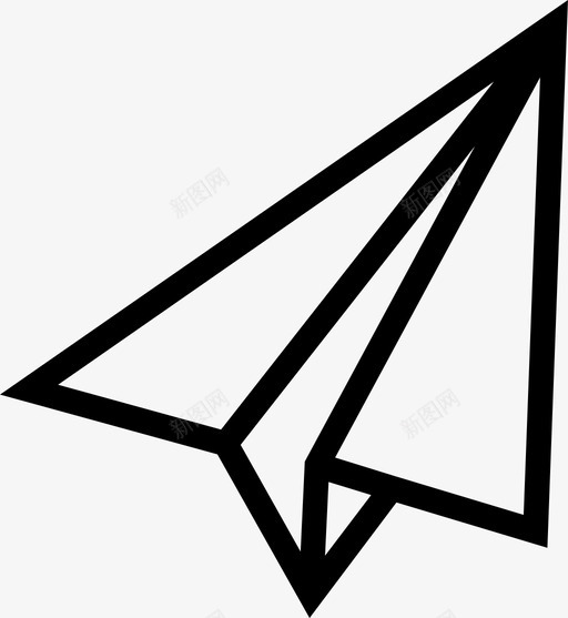 纸飞机飞行发送图标svg_新图网 https://ixintu.com 办公室 发送 纸飞机 飞行