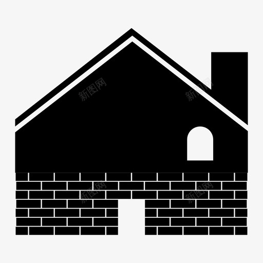 房子地址建筑物图标svg_新图网 https://ixintu.com 住所 地址 家 建筑物 房子