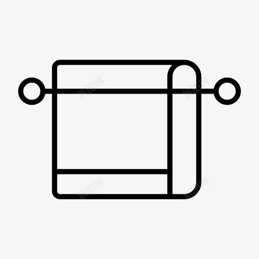 毛巾浴缸干毛巾图标svg_新图网 https://ixintu.com 干毛巾 擦拭 毛巾 浴缸