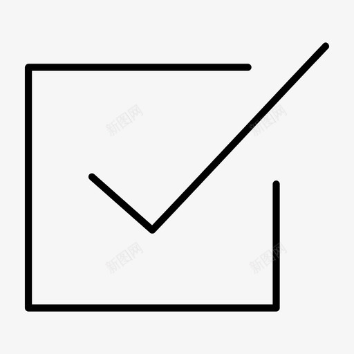 检查表复选标记复选框图标svg_新图网 https://ixintu.com 复选标记 复选框 检查表 用户界面