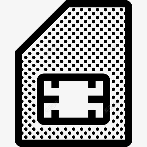 sim卡手机智能手机图标svg_新图网 https://ixintu.com sim卡 其他圆点 手机 智能手机