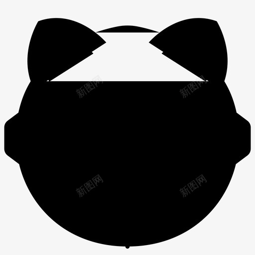 猫机器人化身机器人图标svg_新图网 https://ixintu.com 化身 机器人 机器人头像轮廓 猫机器人
