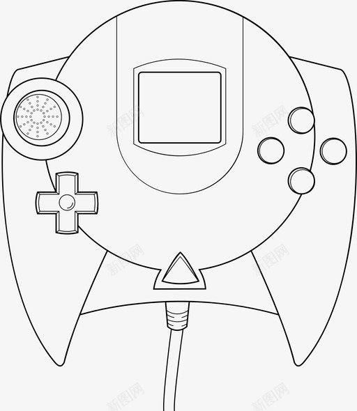 世嘉dreamcast控制器gamepad视频游戏图标svg_新图网 https://ixintu.com gamepad 世嘉dreamcast控制器 视频游戏 视频游戏设备