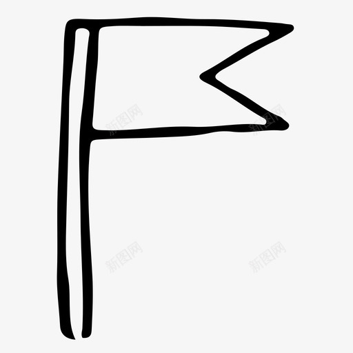 旗帜指示器标准图标svg_新图网 https://ixintu.com 指示器 旗帜 标准