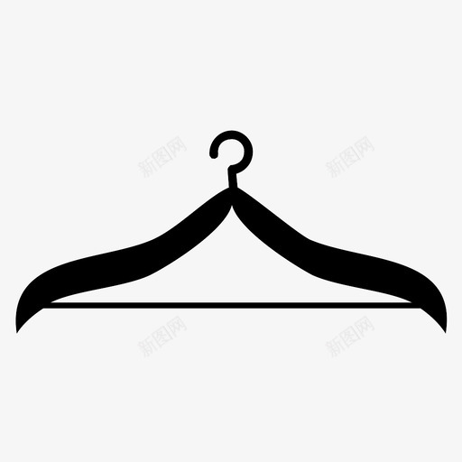 衣架衣服衬衫衣架图标svg_新图网 https://ixintu.com 衣服 衣架 衬衫衣架