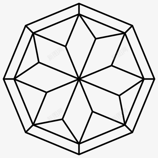 钻石宝石几何图标svg_新图网 https://ixintu.com 几何 宝石 石头 简单的钻石宝石 钻石