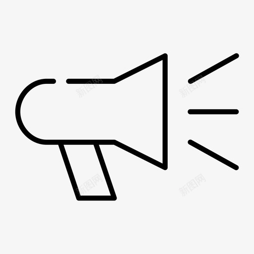 促销广告公告图标svg_新图网 https://ixintu.com 产品推广 促销 公告 广告 扩音器 扬声器