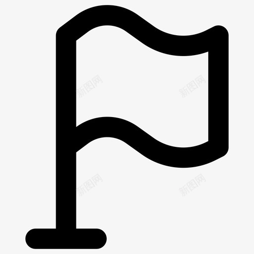 旗子必需品系列图标svg_新图网 https://ixintu.com 必需品系列 旗子