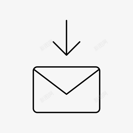 信件电子邮件电子邮件接收图标svg_新图网 https://ixintu.com 下载电子邮件 信件 信封 写作和编辑 发送 电子邮件接收