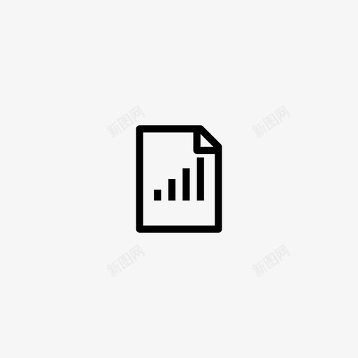 图表报告数据文件图标svg_新图网 https://ixintu.com 办公室 图表报告 报告1 数据 文件