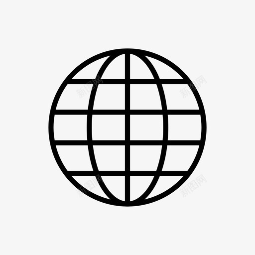 地球仪用户界面图标svg_新图网 https://ixintu.com 地球仪 用户界面