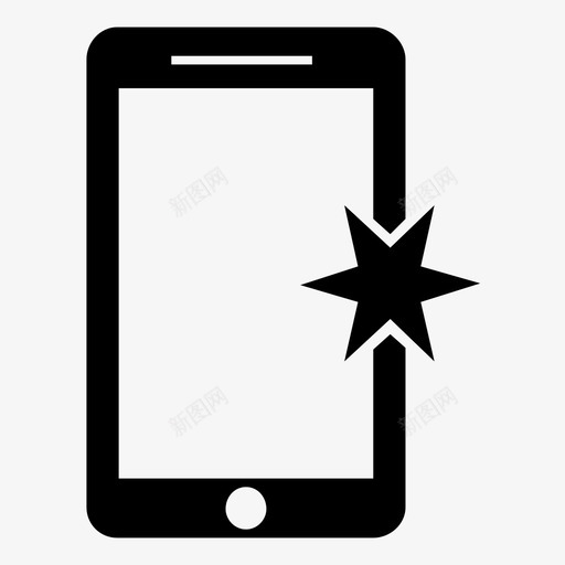 电话移动电话震动器图标svg_新图网 https://ixintu.com 工具 电话 移动电话 震动器