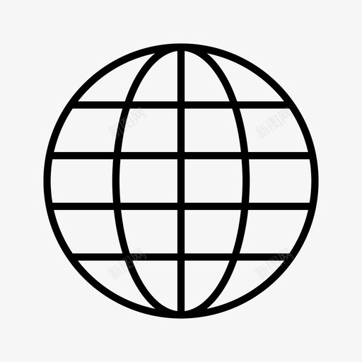 全球互联网信号图标svg_新图网 https://ixintu.com wifi wifi信号 互联网 信号 全球 无线