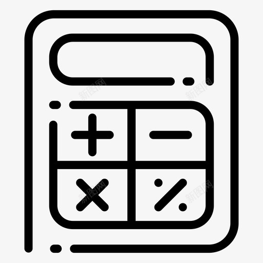 计算器应用程序手机图标svg_新图网 https://ixintu.com 应用程序 手机 搜索引擎优化 移动应用程序 网络 计算器
