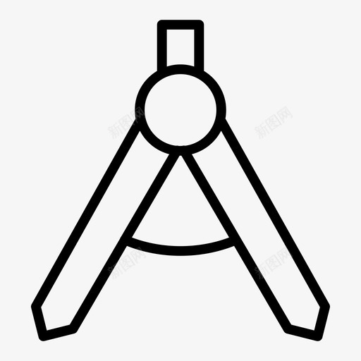 罗盘建筑师数学图标svg_新图网 https://ixintu.com 学校 建筑师 数学 文具 罗盘