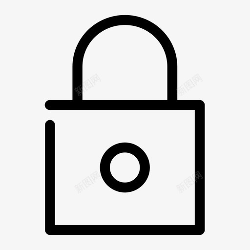 锁孔钥匙图标svg_新图网 https://ixintu.com 孔 安全 挂锁 通用用户界面间隙介质 钥匙 锁
