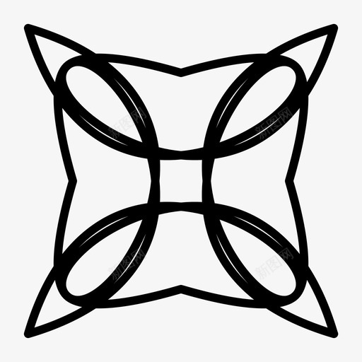 图案枕头花薄图标svg_新图网 https://ixintu.com 图案 枕头 花薄