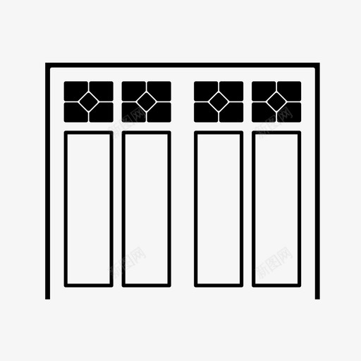 车库门汽车入口图标svg_新图网 https://ixintu.com 停车场 入口 汽车 车库门