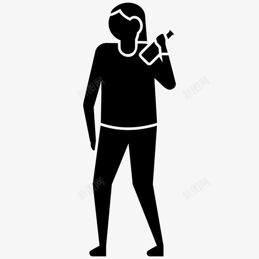 醉女酒瘾醉人图标svg_新图网 https://ixintu.com 人物插图 酒瘾 醉人 醉女 醉酒少女