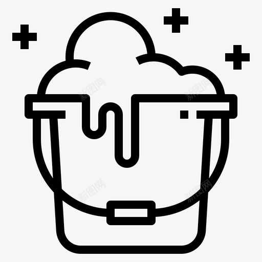 水桶清洁内务图标svg_新图网 https://ixintu.com 内务 水 水桶 洗涤 清洁