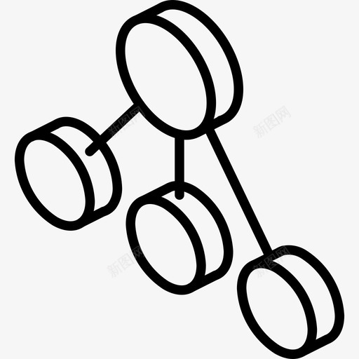 组织图图iso图标svg_新图网 https://ixintu.com iso 图 数据图iso大纲 等轴测 组织图