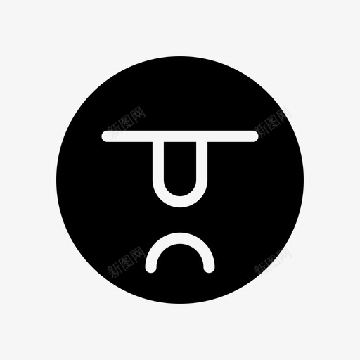 悲伤愤怒表情符号图标svg_新图网 https://ixintu.com 悲伤 愤怒 用户界面基本脂字形 表情符号