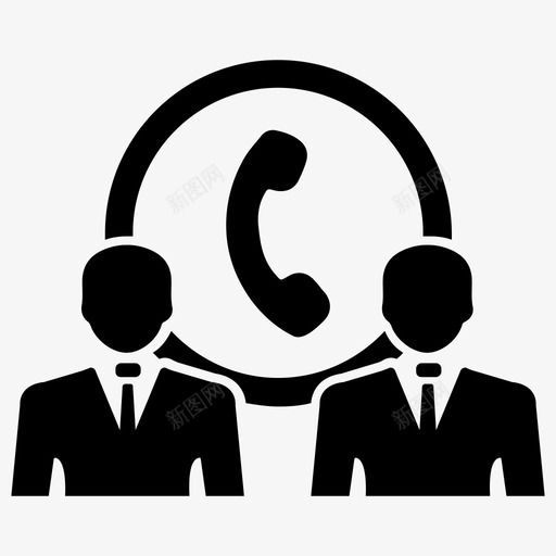 客户服务代理呼叫中心图标svg_新图网 https://ixintu.com 人力资源管理集3 代理 信息 呼叫中心 客户支持 客户服务 帮助中心