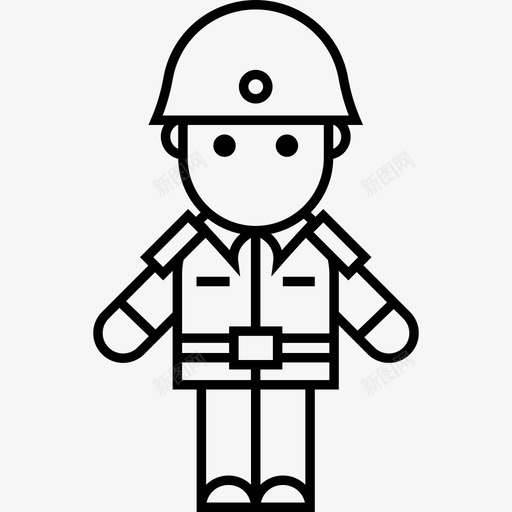 民兵警察人民滑稽的工人图标svg_新图网 https://ixintu.com 人民 民兵警察 滑稽的工人