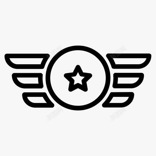 勋章军队军队2图标svg_新图网 https://ixintu.com 军队 军队2 勋章