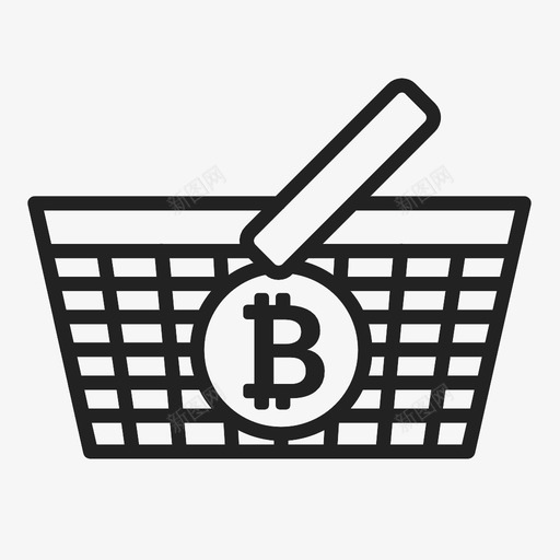 比特币购物购物篮购买图标svg_新图网 https://ixintu.com 出售 加密货币 比特币购物 结果 购买 购物篮