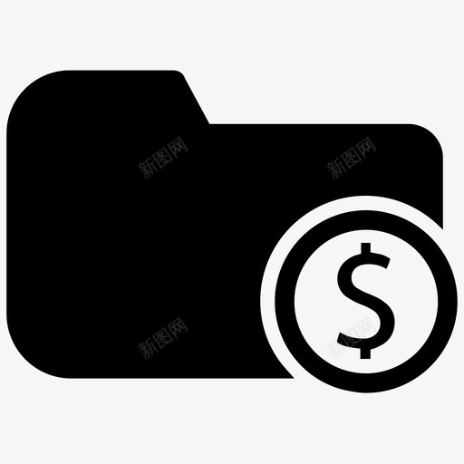 财务文件夹业务历史记录图标svg_新图网 https://ixintu.com 业务 业务集4 历史记录 报表 记录 财务文件夹
