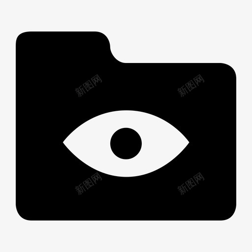 文件夹眼视图手表图标svg_新图网 https://ixintu.com 手表 文件夹眼 视图