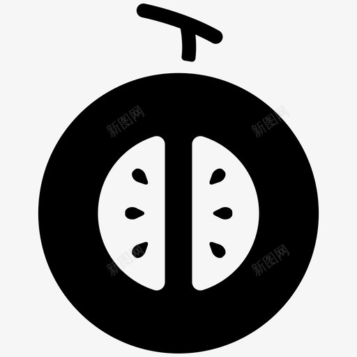 哈密瓜新鲜水果图标svg_新图网 https://ixintu.com 哈密瓜 新鲜 有机 水果 水果固体新鲜商品 甜瓜 蜜露