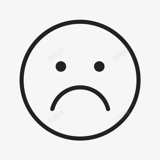 悲伤糟糕表情图标svg_新图网 https://ixintu.com 不开心 悲伤 糟糕 表情