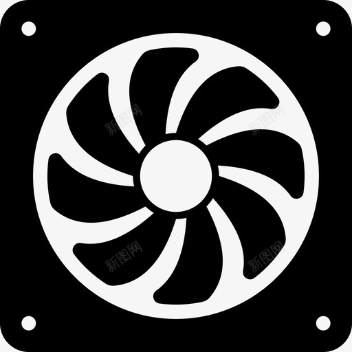 大型电风扇设备和小工具图标svg_新图网 https://ixintu.com 大型电风扇 设备和小工具